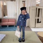 【80-130】長袖Tシャツ 女の子 ドット柄 合わせやすい - 画像 (4)