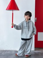 【100-150】二点セット  フード付き ゆったり プリント カジュアル 男の子 - 画像 (6)
