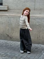 【90-150】ストレートパンツ 女の子 アメカジ風 コットン 合わせやすい - 画像 (11)
