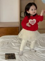 【73-110】パーカー ズボン ハート柄 スウィート 女の子 - 画像 (6)