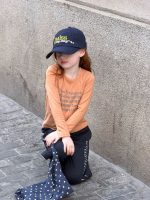 【90-150】長袖Tシャツ 女の子 おしゃれ カジュアル 柔らか - 画像 (3)