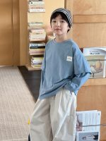 【90-160】Tシャツ フェイク 切り替え 長袖 合わせやすい 男の子 - 画像 (3)