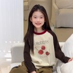 【100-170】長袖Tシャツ 女の子 ラグラン カートゥーン - 画像 (6)