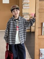 【90-160】アウター 折り襟 長袖 チェック柄 刺繍 男の子 - 画像 (6)