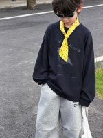 【90-160】Tシャツ 長袖 プリント 合わせやすい カジュアル 男の子 - 画像 (3)