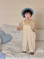 【73-110】パーカー サロペットパンツ クマ柄 ゆったり 合わせやすい 男の子 - 画像 (8)