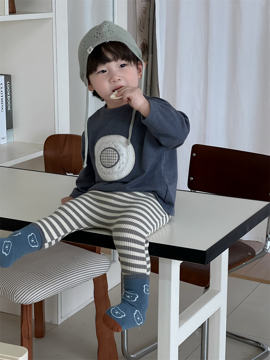 O1CN018d9BEO1RDm3KdmH9U_985232078-0-cib.jpg 【73-110】Tシャツ ズボン ストライブ カジュアル 男の子 - 画像 (1)