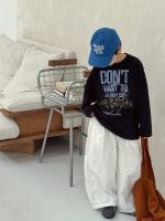 【90-160】長袖Ｔシャツ 男の子 プリント トレンド - 画像 (4)