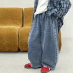 【90-160】パンツ 男の子 デニム ゆったり 韓国風 - 画像 (3)