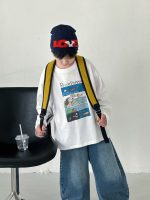【90-160】Tシャツ 長袖 プリント カジュアル かっこいい 男の子 - 画像 (4)