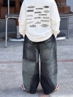 【90-160】ズボン デニム ファッション カジュアル ゆったり 男の子 - 画像 (4)