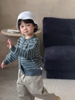 【80-130】カーディガン ニット ストライプ 合わせやすい シンプル 男の子 - 画像 (7)