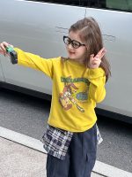 【90-170】長袖Tシャツ 女の子 プリント ゆったり 合わせやすい - 画像 (4)