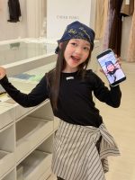 【100-170】Tシャツ 女の子 柔らかい 無地 合わせやすい - 画像 (2)
