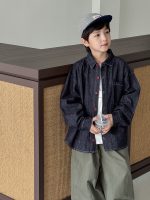 【90-160】シャツ 男の子 デニム 合わせやすい ファッション - 画像 (5)