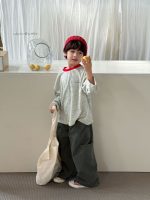 【90-140】長袖Tシャツ キッズ ボーダー柄 カジュアル 着せやすい - 画像 (11)