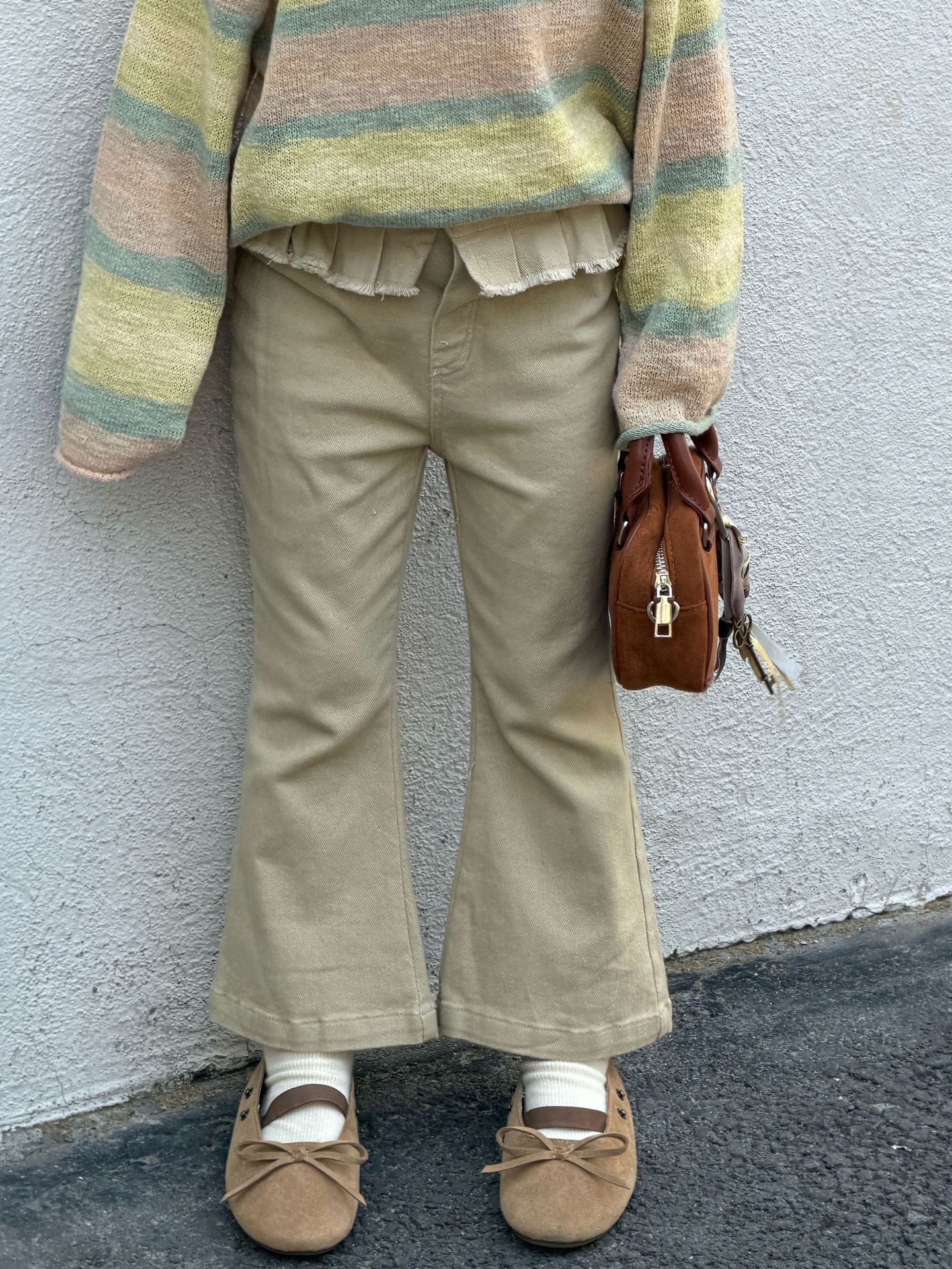 O1CN01AhMp5t2CwSlPoiWQz_2211089158538-0-cib.jpg 【90-150】フレアパンツ 女の子 おしゃれ ストレッチ カジュアル - 画像 (1)