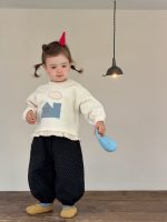【73-110】パーカー ズボン ドット柄 ラウンドネック 長袖 女の子 - 画像 (5)