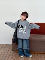 【100-150】セーター ラウンドネック 長袖 ゆったり カジュアル 男の子 - 画像 (4)