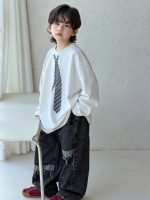 【100-150】Tシャツ ラウンドネック プリント 長袖 男の子 - 画像 (7)