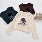 【90-150】長袖Tシャツ 女の子 着回しやすい シンプル カートゥーン - 画像 (5)