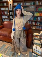 【100-160】パンツ 女の子 カジュアル フリル 付け裾 - 画像 (6)
