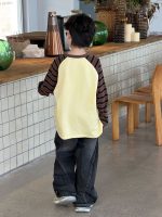 【90-160】パーカー プリント ストライブ 配色 男の子 - 画像 (5)