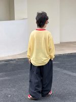 【90-160】トレーナー ラウンドネック 長袖 プリント カジュアル 男の子 - 画像 (5)