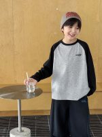 【90-160】Tシャツ 長袖 配色 切り替え カジュアル 男の子 - 画像 (5)