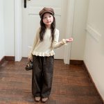 【100-170】長袖Tシャツ 女の子 フリル 無地 おしゃれ - 画像 (6)