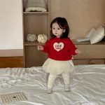 【73-110】パーカー ズボン ハート柄 スウィート 女の子 - 画像 (8)