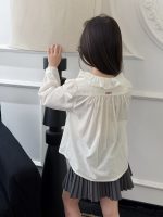 【100-170】シャツorスカート 女の子 フリル 折り襟 - 画像 (3)