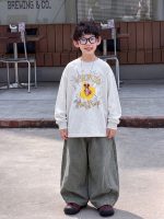 【90-160】ジャケットorトレーナーorパンツ 男の子 韓国風 レトロ カジュアル - 画像 (16)
