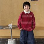 【90-160】長袖Tシャツ 男の子 ポロシャツ ボーダー柄 - 画像 (7)