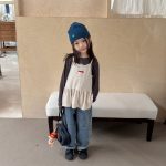 【80-130】ワンピース 女の子 キャミソール ドット柄 - 画像 (4)