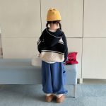 【80-130】パンツ 女の子 裏起毛 シンプル - 画像 (4)