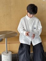 【90-160】シャツ 男の子 刺繍 シンプル 合わせやすい - 画像 (5)