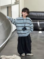 【100-150】セーター ストライブ ラウンドネック ゆったり 合わせやすい 男の子 - 画像 (4)