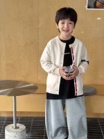 【90-160】カーディガン 男の子 ニット 配色 合わせやすい - 画像 (4)