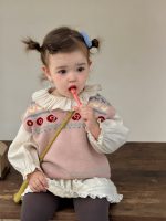 【73-110】ベスト トップス レギンス フリル 長袖 カワイイ 女の子 - 画像 (7)
