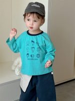 【73-110】Tシャツ ラウンドネック 長袖 合わせやすい 男の子 - 画像 (6)