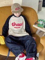 【90-160】長袖Ｔシャツ 男の子 プリント 英字 ラグラン - 画像 (4)