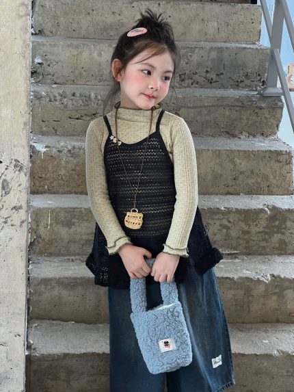 【100-150】トップスorパンツ 女の子 フリル おしゃれ