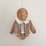 【66-90】カーディガンorパンツ ベビー ヒョウ柄 オシャレ