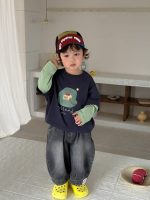 【73-110】Tシャツ プリント フェイク 切り替え 長袖 カジュアル 男の子 - 画像 (5)