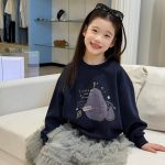 【100-170】トレーナー 女の子 プリント カートゥーン カジュアル - 画像 (8)
