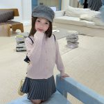 【100-170】カーディガン 女の子 ニット レトロ 8色選べる - 画像 (10)