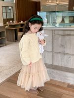 【90-160】スカート 女の子 ふんわり ガーリー チュール ミモレ丈 - 画像 (3)