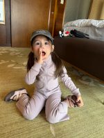【90-140】セットアップ 女の子 韓国風 スタンドカラー