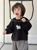 【73-110】パーカー ズボン ラウンドネック ストライブ 男の子 - 画像 (7)